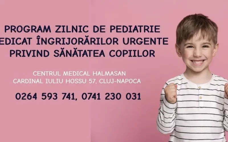 Consultații de urgență pentru copii la Centrul Medical Halmasan din Cluj-Napoca 5 Consultații de urgență pentru copii la Centrul Medical Halmasan din Cluj-Napoca